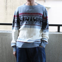 Vintage Nordic Reindeer Sweater
