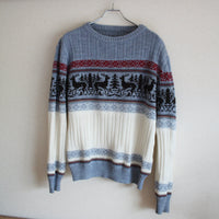 Vintage Nordic Reindeer Sweater